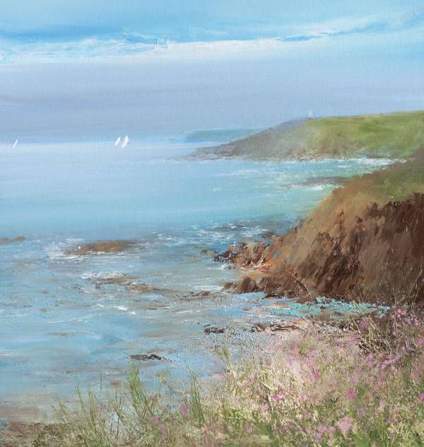 - Oil on Paper, Painting by Amanda Hoskin, measuring 20 x 20 cm (H x W) framed at 40 x 40 cm £595